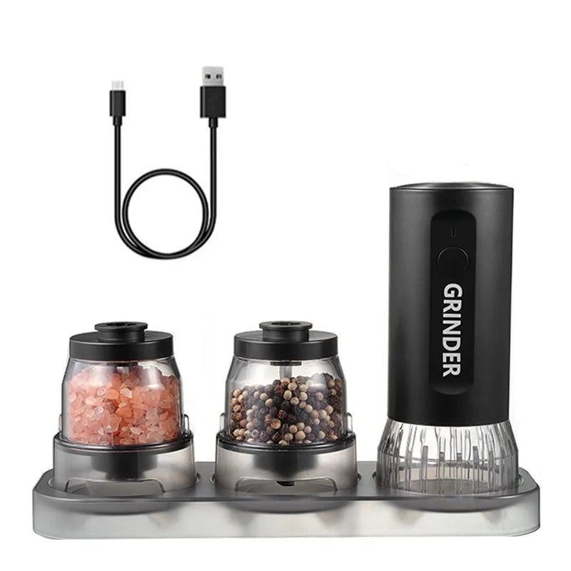 SpiceMaster Pro – USB Rechargeable Electric Salt & Pepper Grinder