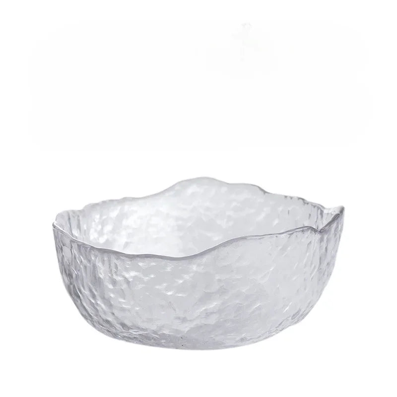 CrystalBloom Gradient Glass Bowl – Elegant Multi-Use Serveware