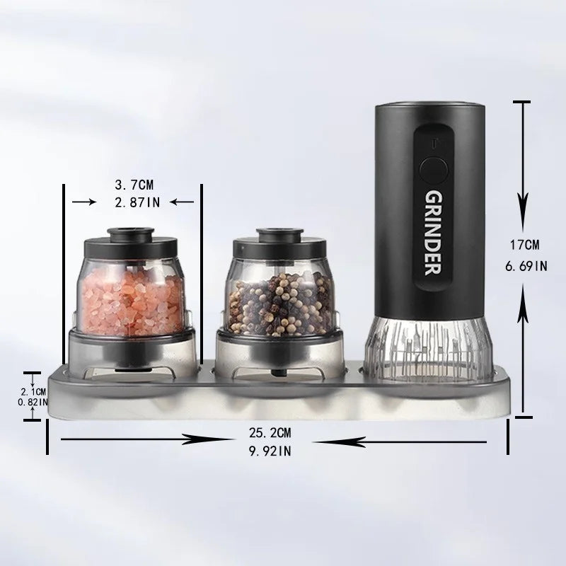 SpiceMaster Pro – USB Rechargeable Electric Salt & Pepper Grinder