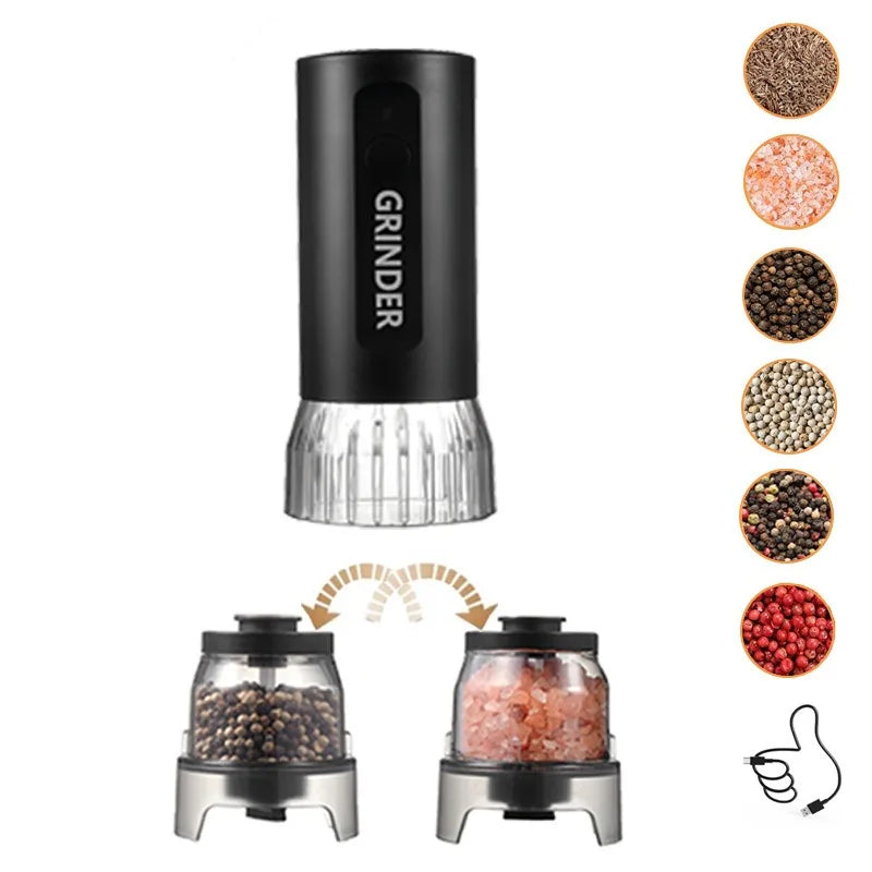 SpiceMaster Pro – USB Rechargeable Electric Salt & Pepper Grinder