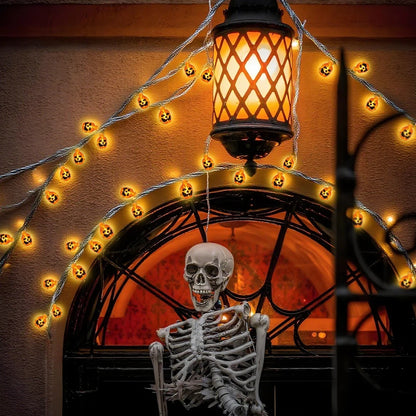 Pumpkin Glow Fairy Lights – Halloween LED Decoration