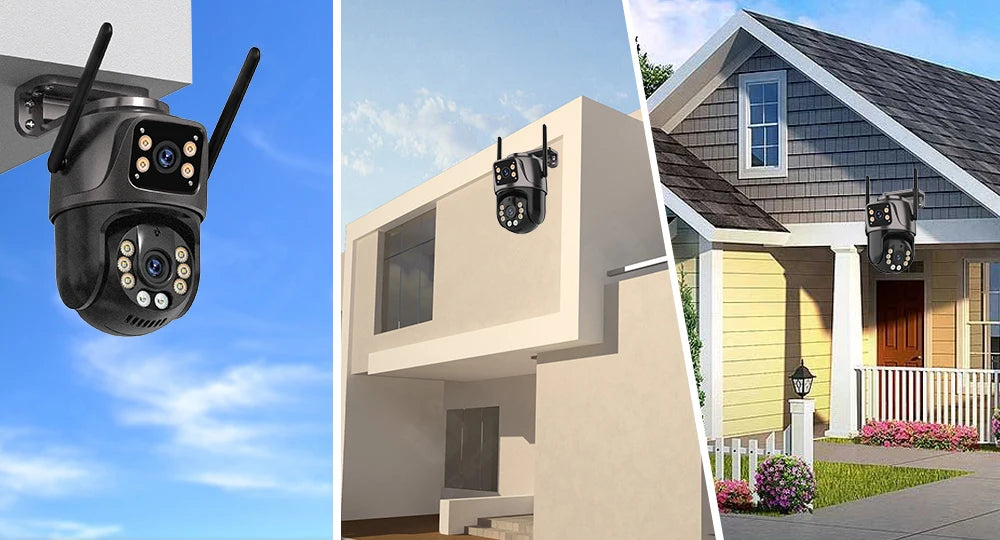 4K Dual-Lens PTZ Security Camera – 8MP HD, AI Tracking & 360° Coverage