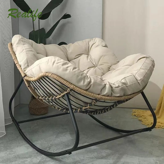 Comfortable lazy rocking chair for sitting or lying down