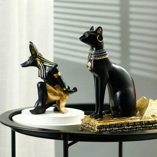 AnubiWine – Egyptian Anubis Wine Holder with Mystical Elegance