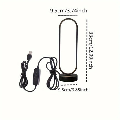 Modern LED Bedside Lamp with Adjustable Light Temperature