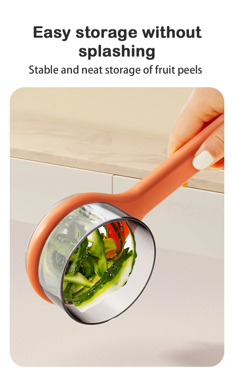 Splash-Proof Peeling Knife – Fast, Mess-Free Fruit & Veg Prep
