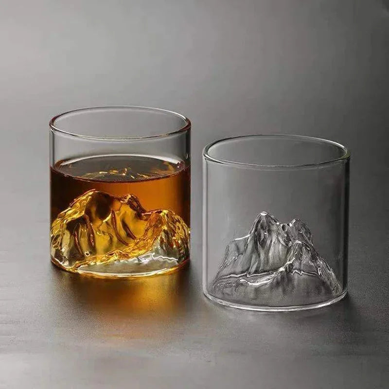 Alpine Vista Mountain Glass Tumbler – 300ml