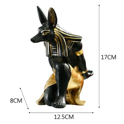 AnubiWine – Egyptian Anubis Wine Holder with Mystical Elegance