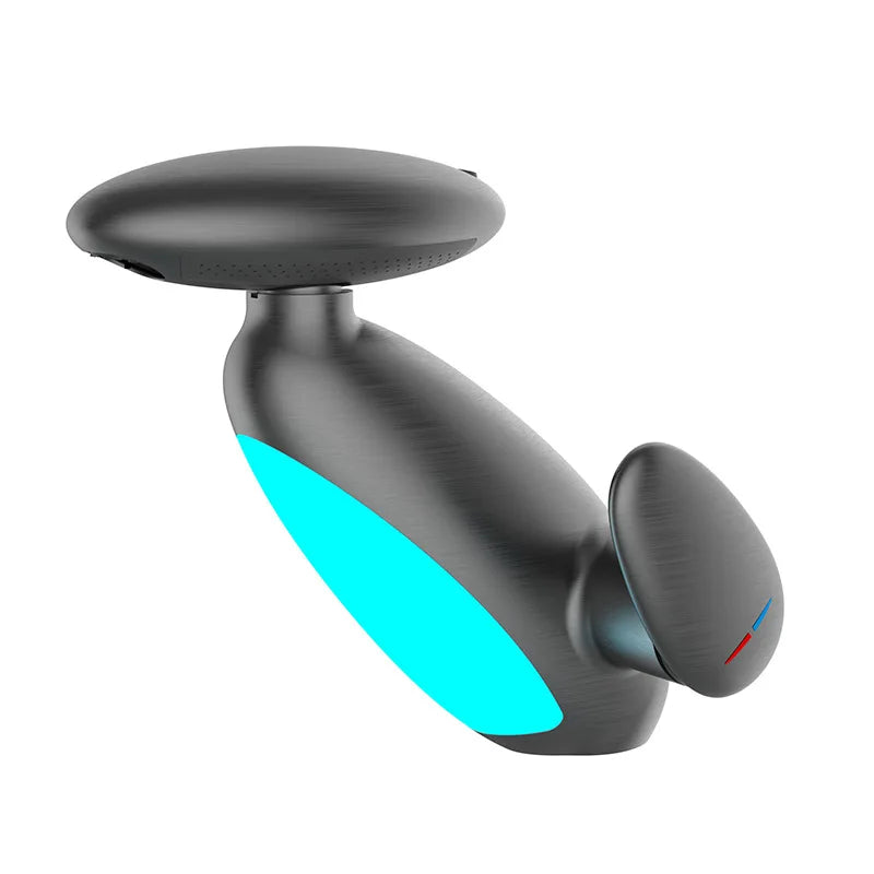Large LED basin tap, 4 water outlets - hot and cold