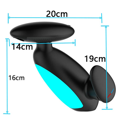 Large LED basin tap, 4 water outlets - hot and cold
