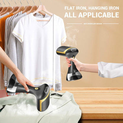 1500W Handheld Steam Iron – 350ML Tank, 130°C Fast Wrinkle Remover