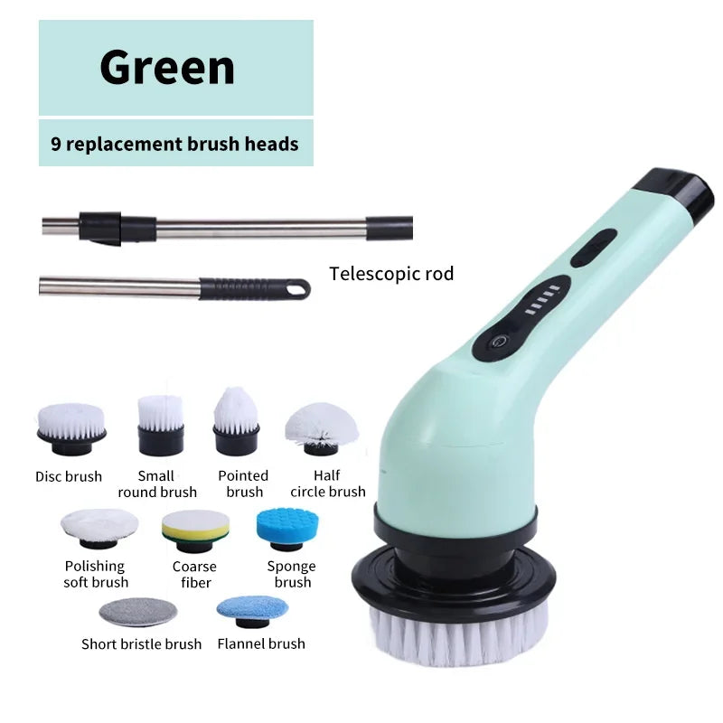 PowerClean 9-in-1 – Multi-Purpose Electric Spin Scrubber