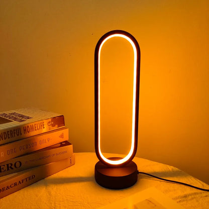 Modern LED Bedside Lamp with Adjustable Light Temperature