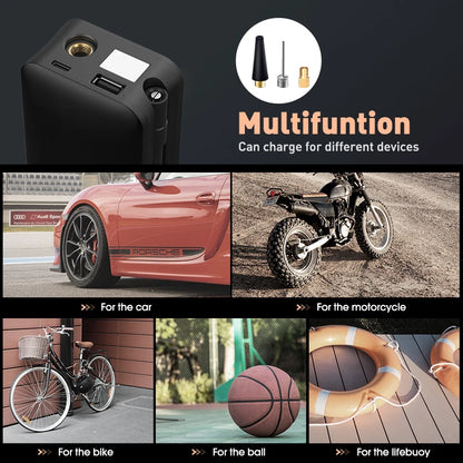 Portable Wireless Compressor for Cars & More