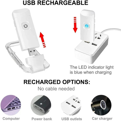 LumiRead – Portable LED Clip-On Book Light