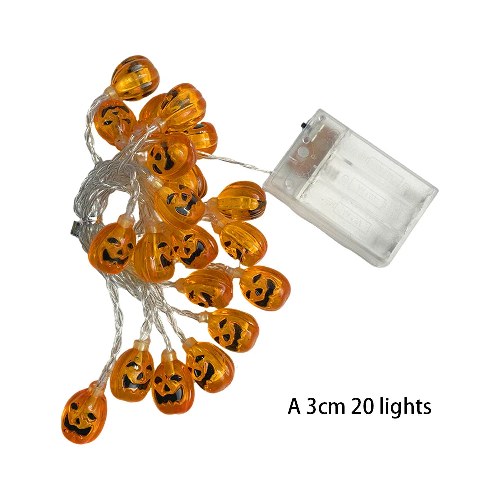 Pumpkin Glow Fairy Lights – Halloween LED Decoration