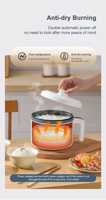 2-in-1 Electric Rice Cooker & Eco-Friendly Steamer
