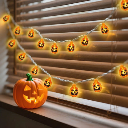Pumpkin Glow Fairy Lights – Halloween LED Decoration