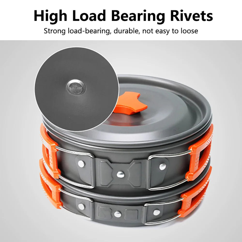 2-3 Person Camping Cook Set – Non-Stick & Portable
