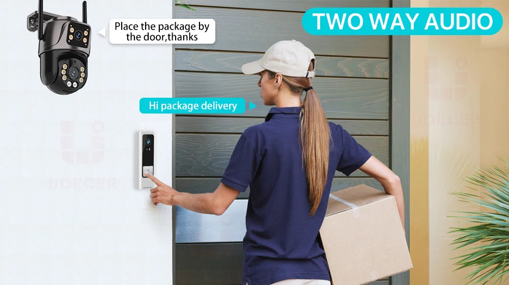 4K Dual-Lens PTZ Security Camera – 8MP HD, AI Tracking & 360° Coverage