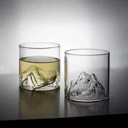 Alpine Vista Mountain Glass Tumbler – 300ml