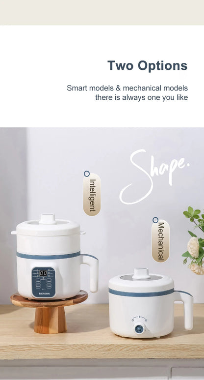 2-in-1 Electric Rice Cooker & Eco-Friendly Steamer