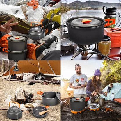 2-3 Person Camping Cook Set – Non-Stick & Portable
