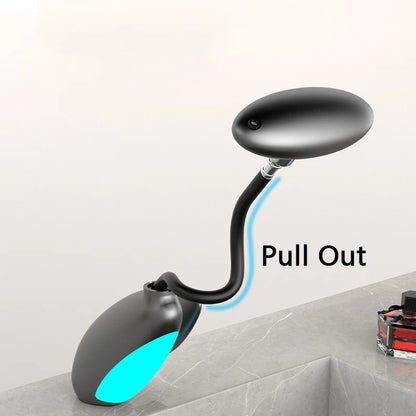Large LED basin tap, 4 water outlets - hot and cold
