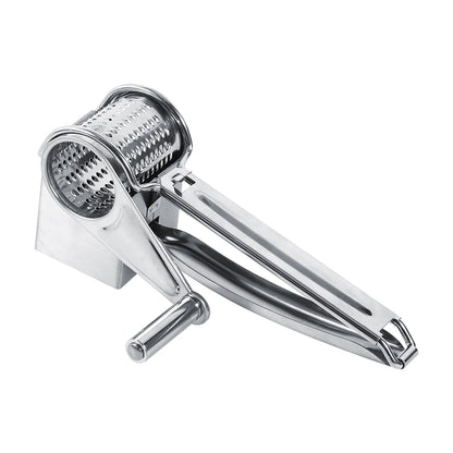 Stainless Steel Rotary Grater for Cheese, Vegetables and More
