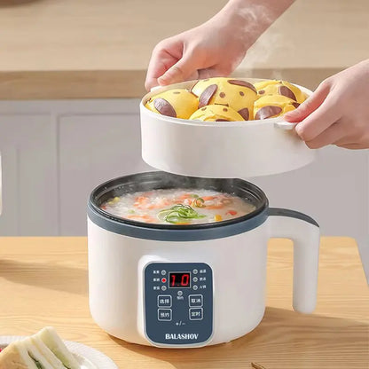 2-in-1 Electric Rice Cooker & Eco-Friendly Steamer
