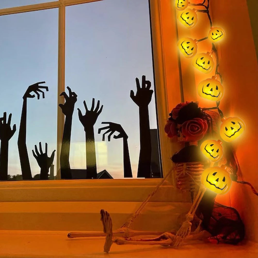 Pumpkin Glow Fairy Lights – Halloween LED Decoration
