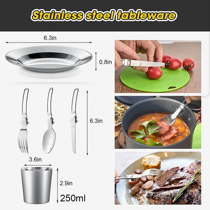 2-3 Person Camping Cook Set – Non-Stick & Portable