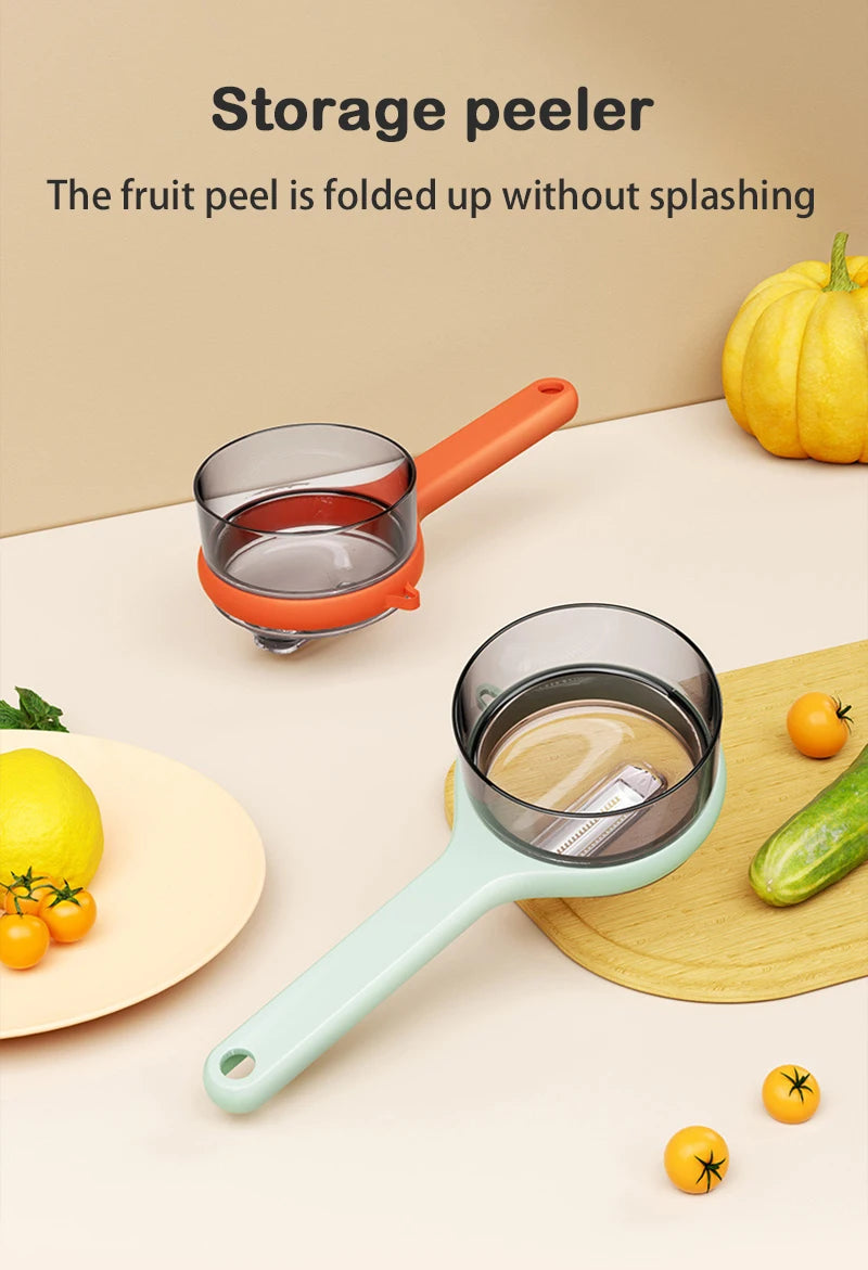 Splash-Proof Peeling Knife – Fast, Mess-Free Fruit & Veg Prep