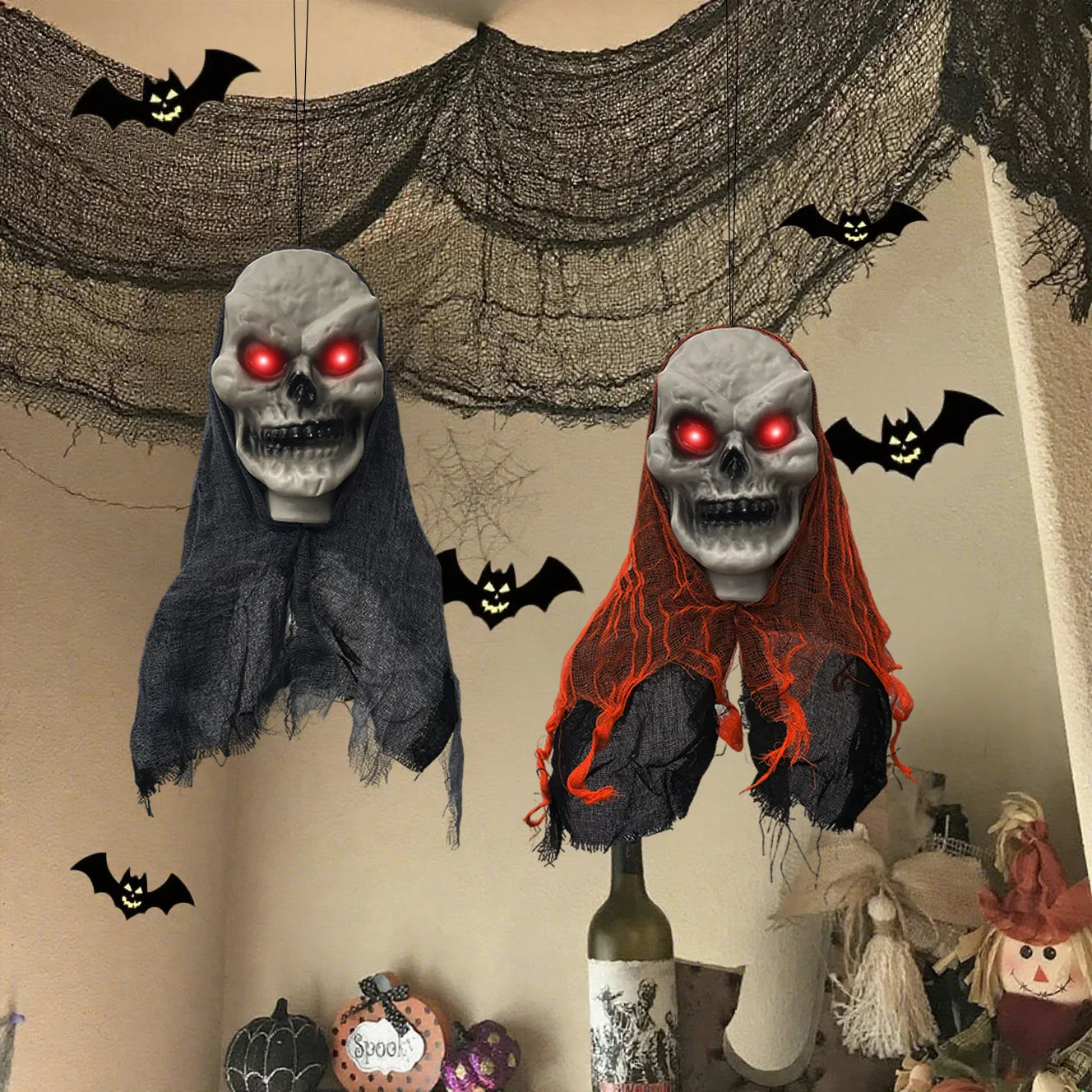 Haunted Spirits – Skull Hanging Halloween Decor