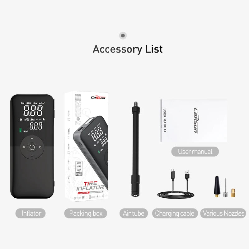 Portable Wireless Compressor for Cars & More