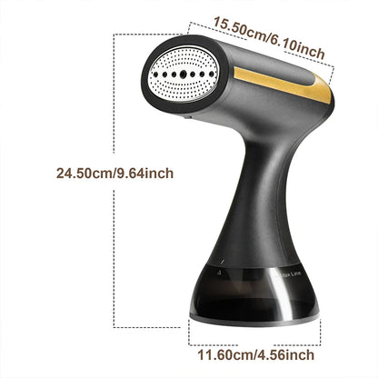 1500W Handheld Steam Iron – 350ML Tank, 130°C Fast Wrinkle Remover