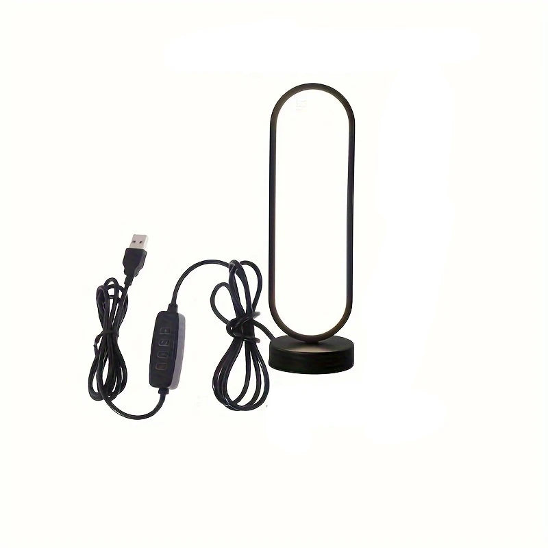 Modern LED Bedside Lamp with Adjustable Light Temperature
