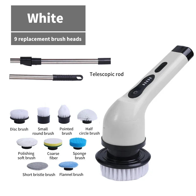 PowerClean 9-in-1 – Multi-Purpose Electric Spin Scrubber