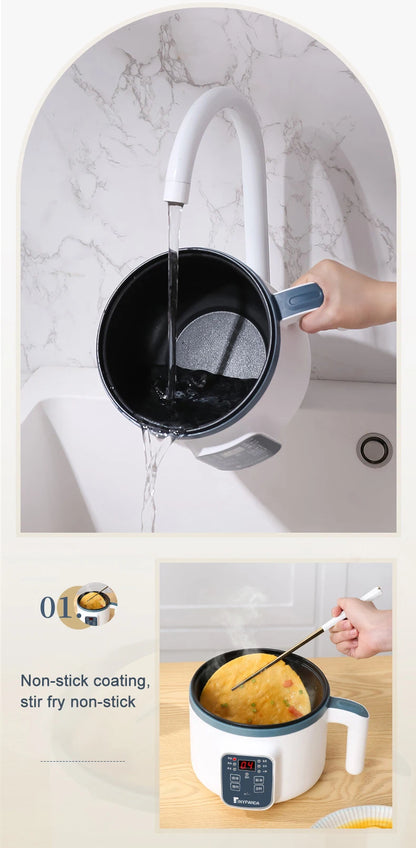 2-in-1 Electric Rice Cooker & Eco-Friendly Steamer