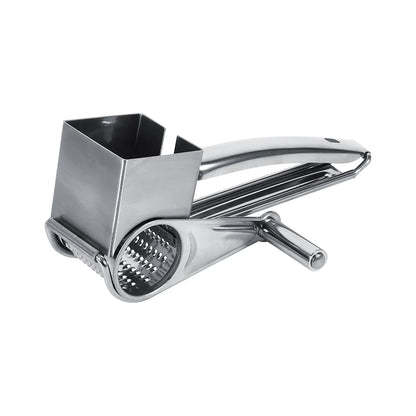 Stainless Steel Rotary Grater for Cheese, Vegetables and More