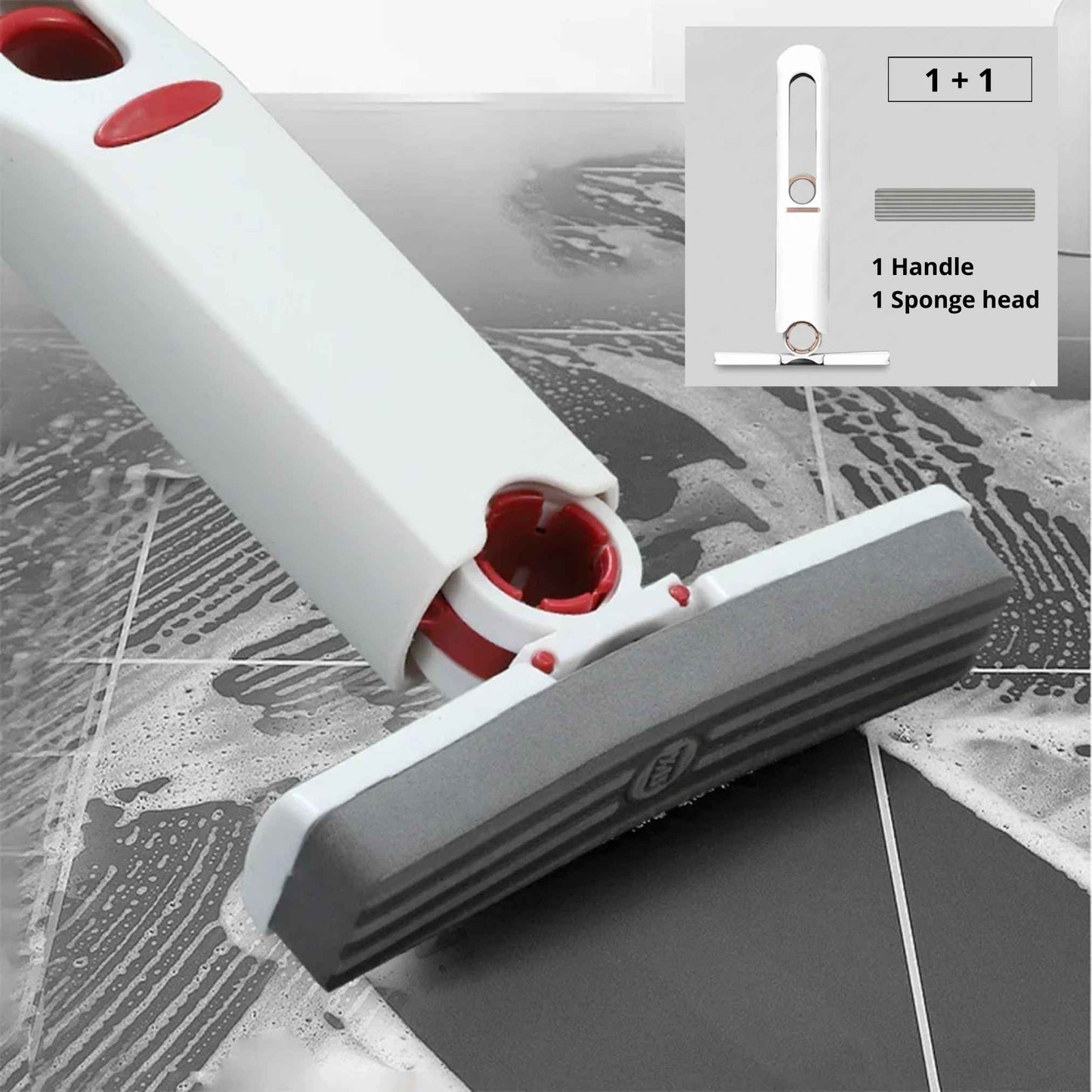 Quick, Easy & Compact 3-in-1 Squeegee for Multiple Surfaces